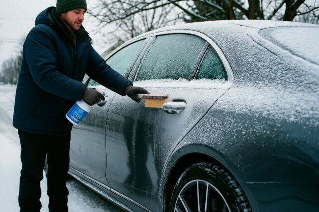 Как открыть примерзшую дверь